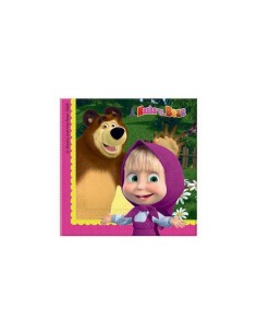 Masha and the bear 20 napkins GPS86514 New Bama Party | Futurartshop.com