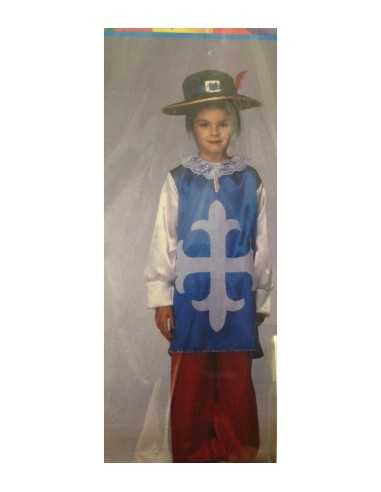 costume moschettiera 7-10 anni 131290  | Futurartshop.com