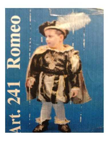 romeo costume size 5-6 years 131267 Nuova Rio | Futurartshop.com