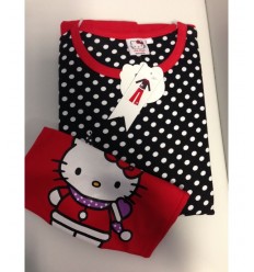 Hallo Kitty Pyjama Größe m schwarz weißen Tupfen Hintergrund  Cartorama- Futurartshop.com