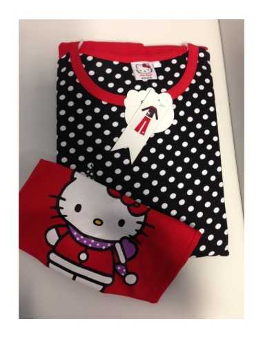 hello kitty pyjamas size l black white polka dots background 0004588 Cartorama | Futurartshop.com