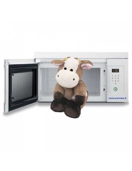 Peluche termico mucca estraibile TOY465150 Warmies | Futurartshop.com