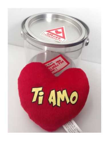 Peluche cuore in barattolo ti amo DOR6732  | Futurartshop.com
