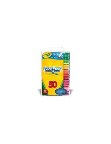 50 washable super tip markers CRA7555 Crayola | Futurartshop.com