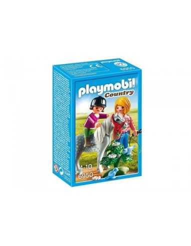 playmobil poni con mamma e bambina PLA6950 Playmobil | Futurartshop.com