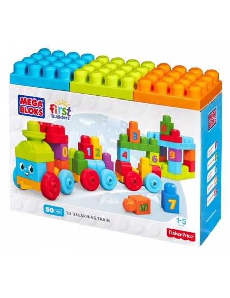 Learn with the mega bloks construction train MATDKX60-0 Mattel | Futurartshop.com