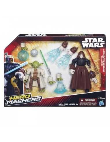star wars yoda vs. emperor palpatine characters set 2 HASB3827EU40/B3830 Hasbro | Futurartshop.com