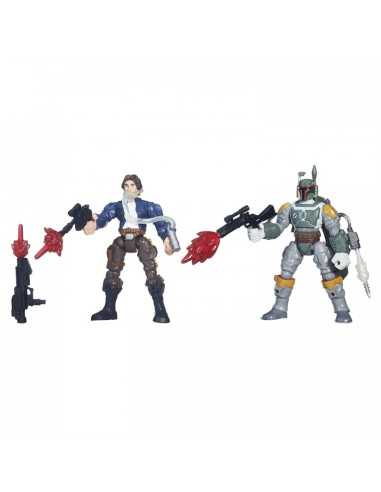 set 2 characters star wars han solo against boba fett HASB3827EU40/B3828 Hasbro | Futurartshop.com