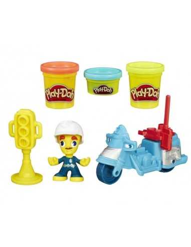 Play Doh Town mini motorcycle police vehicles HASB5959EU40/B5975 Hasbro | Futurartshop.com