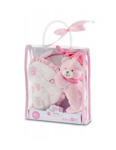 Teddy with pink music box Lullaby BIM0004629 Bontempi | Futurartshop.com