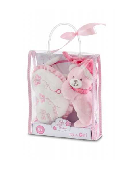 Teddy with pink music box Lullaby BIM0004629 Bontempi | Futurartshop.com