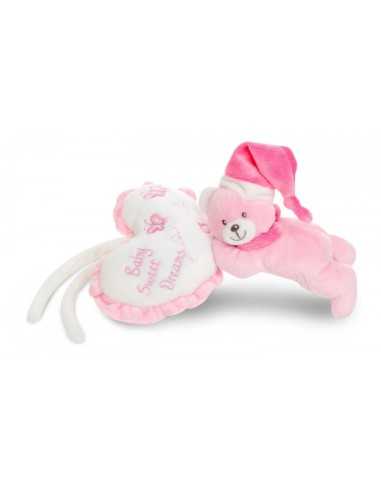Teddy with pink music box Lullaby BIM0004629 Bontempi | Futurartshop.com