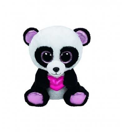 peluche beanie boos panda con cuore 15 centimetri 36174 -Futurartshop.com