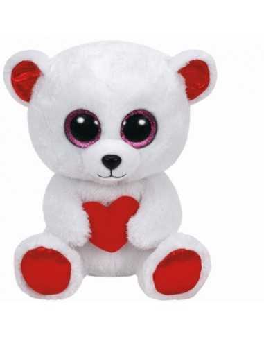 Plush beanie boos bear with heart 28 cm TOY370510  | Futurartshop.com