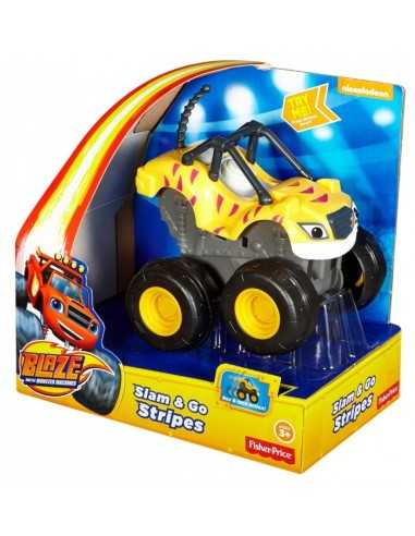 veicolo blaze schiaccia e sfreccia stripes giallo MATCGK22/CGK25 Mattel | Futurartshop.com