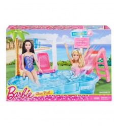 Barbie glam pool with accessories  DGW22-0 Mattel- Futurartshop.com