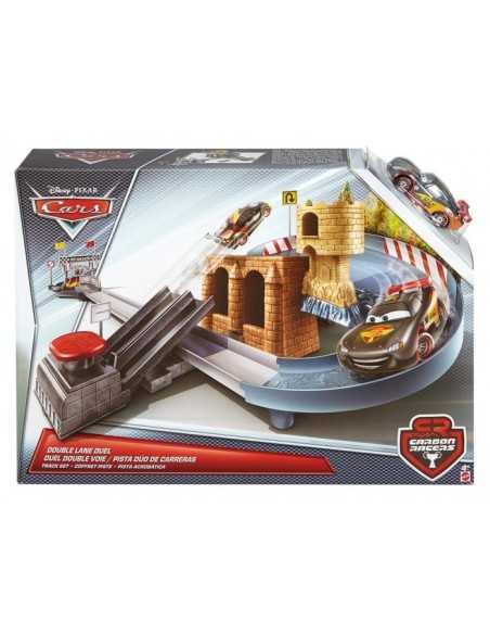 cars pista doppia corsia con veicolo MATDHN32-0 Mattel | Futurartshop.com