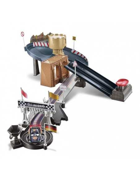 cars pista doppia corsia con veicolo MATDHN32-0 Mattel | Futurartshop.com