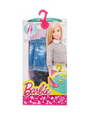 barbie moda fashion gonna jeans con calze nere MATCFX73/DHK09 Mattel | Futurartshop.com