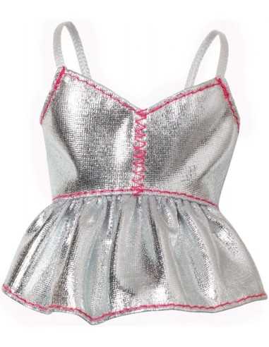 barbie moda fashion abito corto argento MATCFX73/DHH49 Mattel | Futurartshop.com