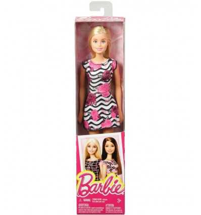 trendy Barbie with white dress and pink flowers T7439/DGX59 Mattel- Futurartshop.com