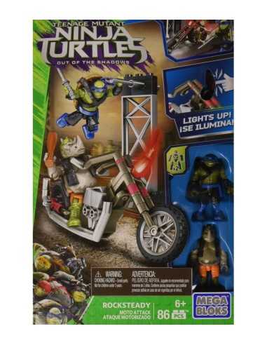 tantarughe ninja moto attack mega bloks rocksteady e leo MATDPW10/DPF79 Mattel | Futurartshop.com