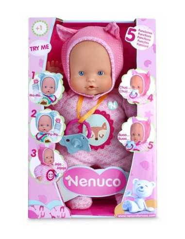 my little nenuco soft 5 functions with pink overalls FAM700012664/20961 Famosa | Futurartshop.com