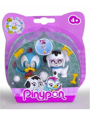 pinypon set 2 cubs 2 colours dog and Parrot FAM700012732/20856 Famosa | Futurartshop.com