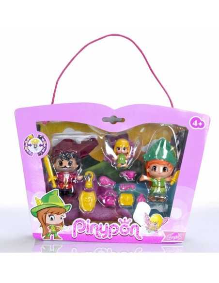 personaggi pinypon peter pan e capitano uncino e trilli FAM700012738 Famosa | Futurartshop.com