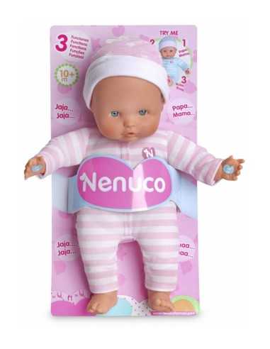 nenuco soft bambola 3 funzioni con tutina rosa FAM700012662/20967 Famosa | Futurartshop.com
