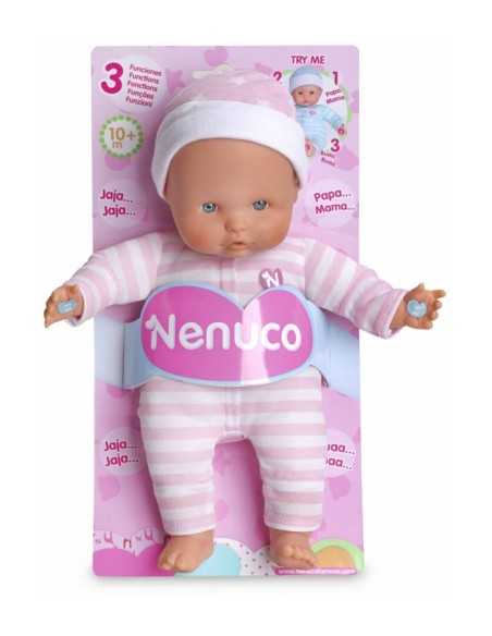 nenuco soft bambola 3 funzioni con tutina rosa FAM700012662/20967 Famosa | Futurartshop.com