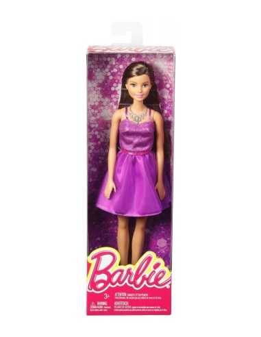 barbie glitz castana con abito viola MATT7580/DGX81 Mattel | Futurartshop.com