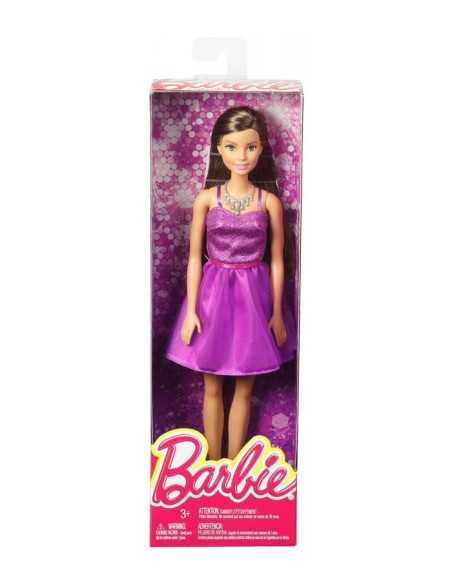barbie glitz castana con abito viola MATT7580/DGX81 Mattel | Futurartshop.com