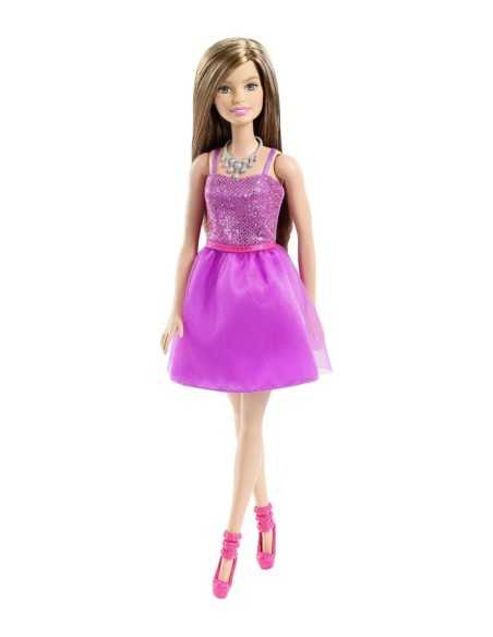 Barbie glitz brunette with purple dress MATT7580/DGX81 Mattel | Futurartshop.com