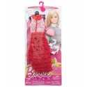 look glamour barbie abito lungo rosso a tubo con accessori CFX92/DHC59 Mattel-Futurartshop.com