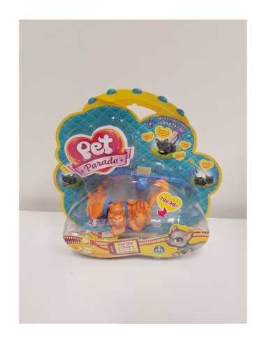 Brown kitten pet Parade with stripes and blue collar GIOPIC00222 Giochi Preziosi | Futurartshop.com