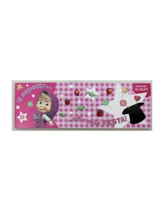 Masha and the bear party invitations pink 2 models ACC160086 Accademia | Futurartshop.com 2