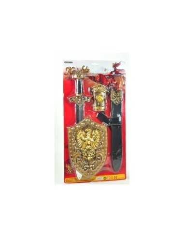 Spada con scudo cavaliere del re 2278630743378 Grandi giochi | Futurartshop.com