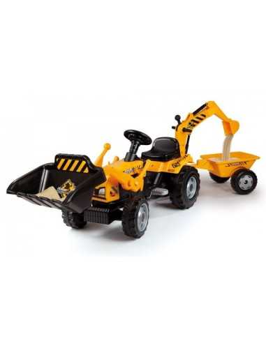 trattore max arancio con pala e rimorchi SIM7600033389 Smoby | Futurartshop.com