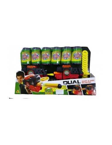 Set 2 guns darts soft with 6 cans RDF50897 Giochi Preziosi | Futurartshop.com
