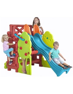 wood house feber with slide FAM800009590 Famosa | Futurartshop.com