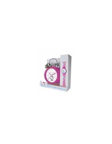 set sveglia con orologio da polso hello kitty 80556 Sanrio | Futurartshop.com