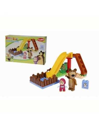 Masha and the bear construction set with pool and slide SIM800057094 Simba Toys | Futurartshop.com