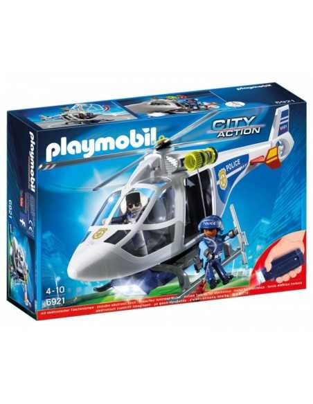 Playmobil police helicopter with lights sighting PLA6921 Playmobil | Futurartshop.com