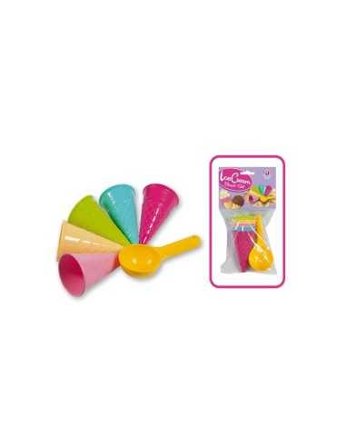 Cono gelato busta con 5 formine AND3405 Androni | Futurartshop.com