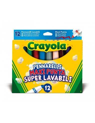 12 pennarelli maxi punta lavabili crayola CRA8330 Crayola | Futurartshop.com