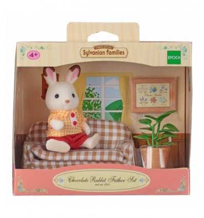 Daddy rabbit sylvanian families sofa chocolate 2201.SYL Epoch- Futurartshop.com