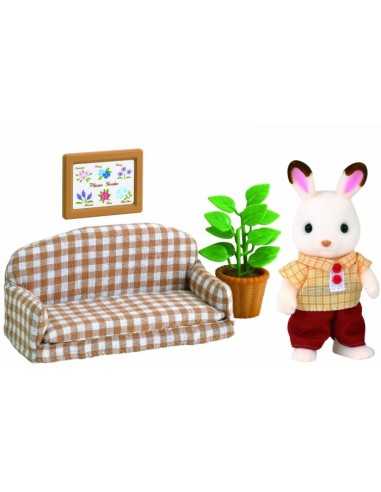 Daddy rabbit sylvanian families sofa chocolate BOR2201.SYL Epoch | Futurartshop.com