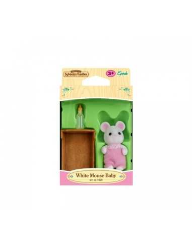 baby topolino bianco sylvanian families BOR3420.SYL Epoch | Futurartshop.com