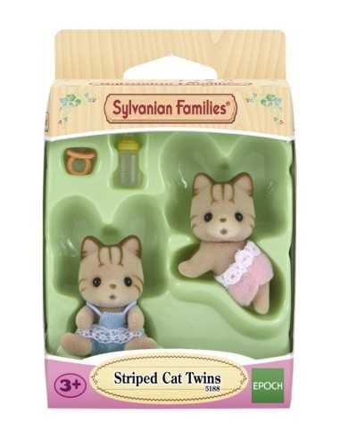 Twins cats streaked sylvanian families BOR5188.SYL Epoch | Futurartshop.com